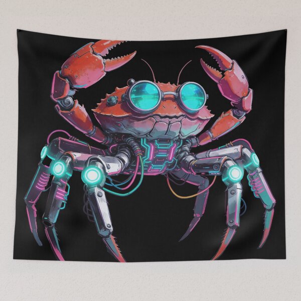 Item preview, Cyberpunk Mecha Crab with Goggles designed and sold by SajQ.