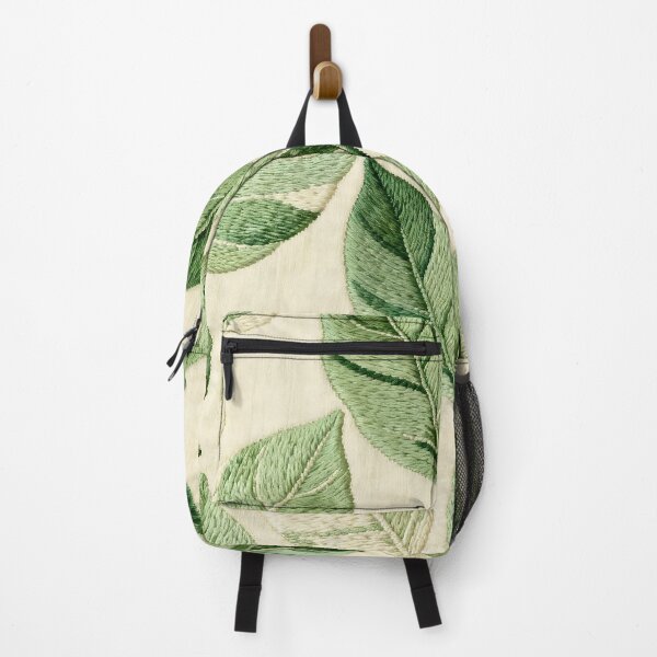 Item preview, A Embroidered Green Leaves Fabric Texture. designed and sold by Boundless PixelForge.
