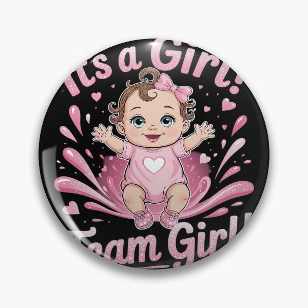 Item preview, Team Girl Baby Announcement Gender Reveal Party  designed and sold by InspiredFoul.
