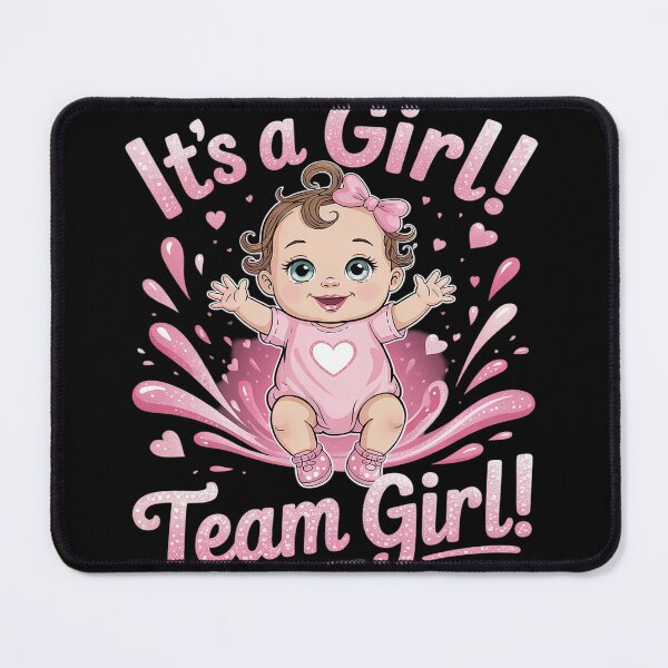 Item preview, Team Girl Baby Announcement Gender Reveal Party designed and sold by InspiredFoul.