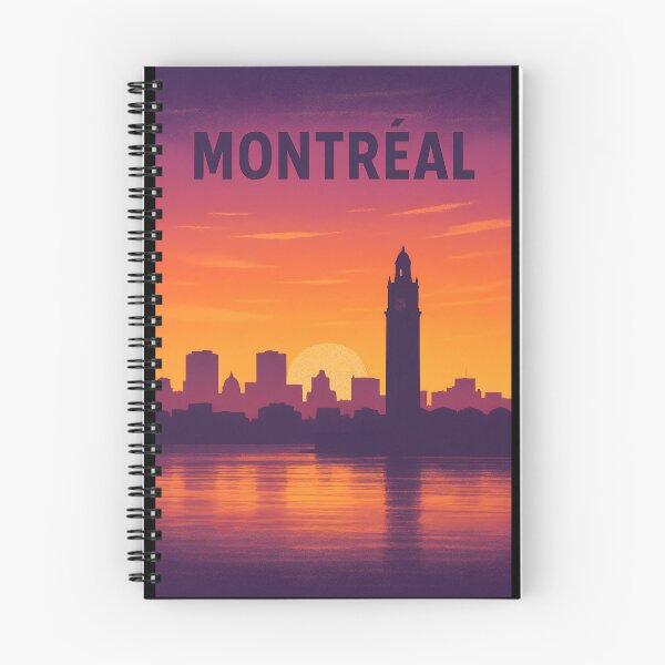 Item preview, Montreal Sunset Poster - Old Port Clock Tower Riverside Gradient designed and sold by Cosmopolis.