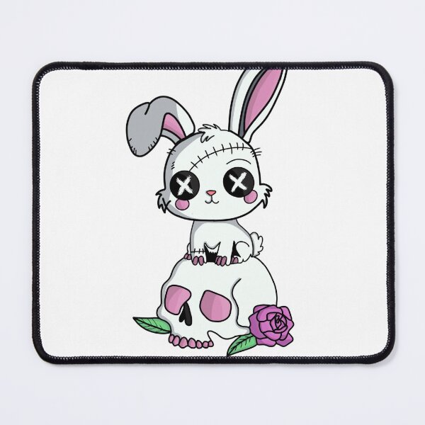 Item preview, Cute but creepy bunny on a skull designed and sold by s.artaller.