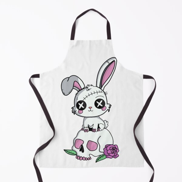 Item preview, Cute but creepy bunny on a skull designed and sold by s.artaller.