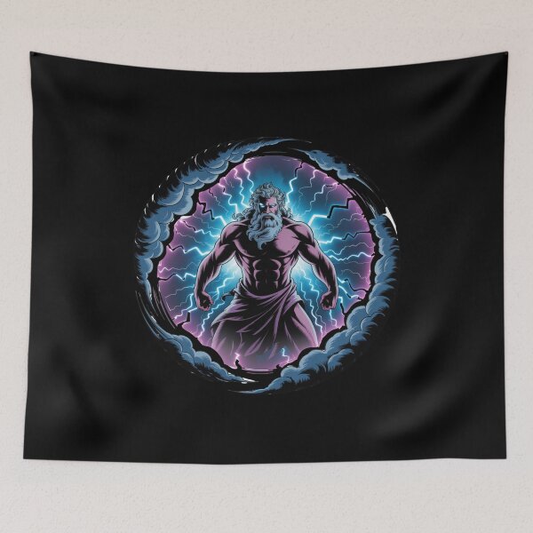 Item preview, Zeus – God of Thunder | Greek Mythology Energy Art designed and sold by RedWhiteTees.