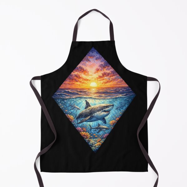 Item preview, Shark Sunset Artwork designed and sold by Planetporridge.