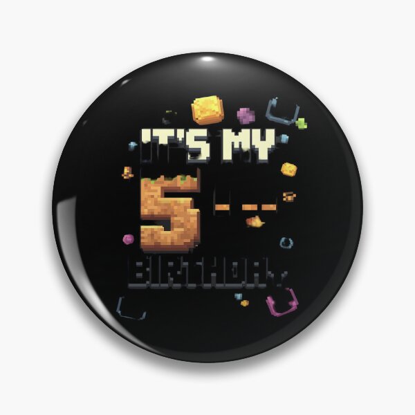 Item preview, Birthday Boy It's My 5th Birthday Video Game Pixel 1  designed and sold by MarryIsMonth.