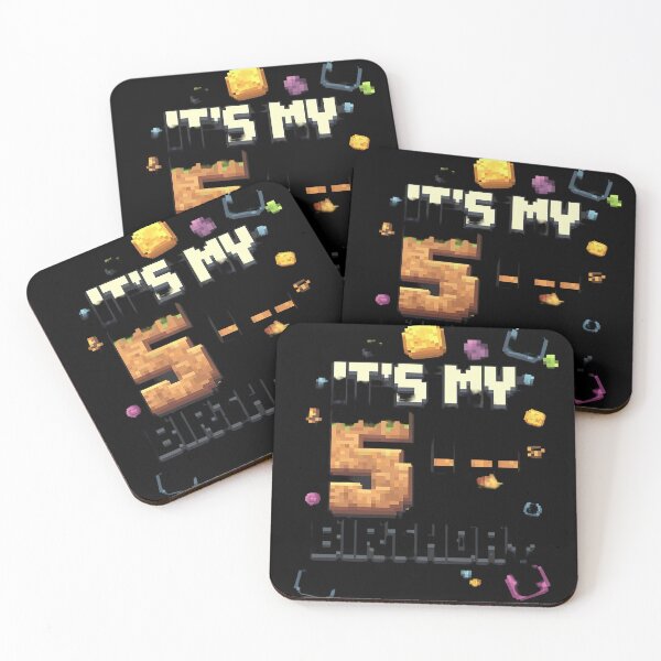 Item preview, Birthday Boy It's My 5th Birthday Video Game Pixel 1  designed and sold by MarryIsMonth.