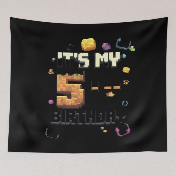 Item preview, Birthday Boy It's My 5th Birthday Video Game Pixel 1  designed and sold by MarryIsMonth.