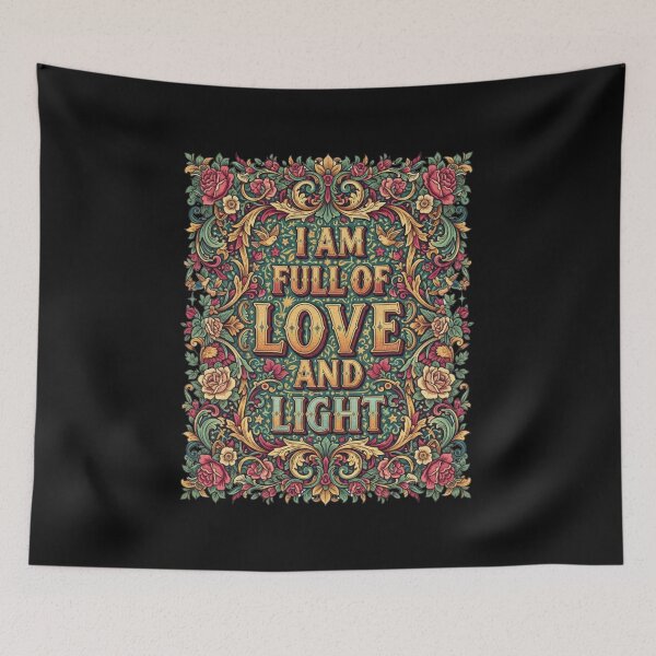 Item preview,  I Am Full of Love and Light Affirmation Art designed and sold by freackly.