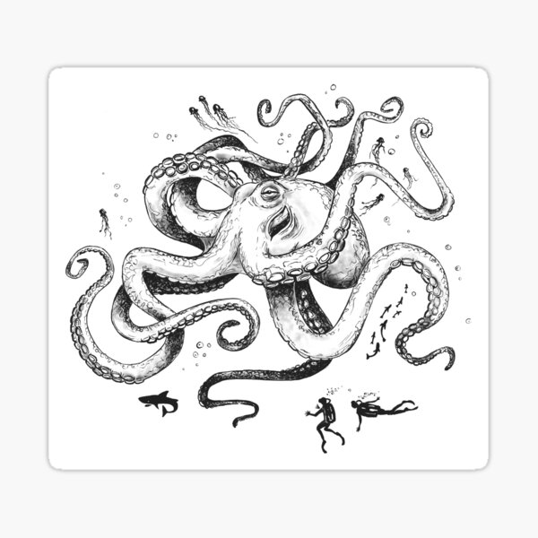 Giant octopus Sticker