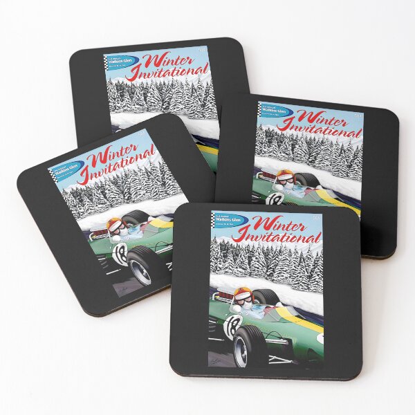 Item preview, Póster vintage de invitación al Gran Premio de Invierno de Watkins Glen designed and sold by Helios Be. Lavsh.