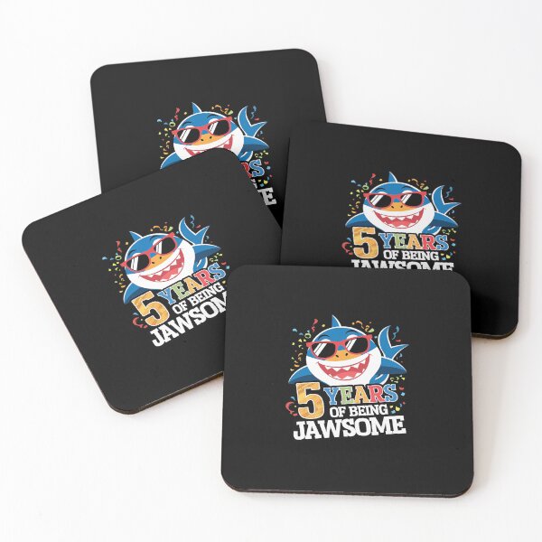 Item preview, Kids 5 Year Old Boys Kids JawSome Shark 5th Birthday 1  designed and sold by SyntaxClaw.