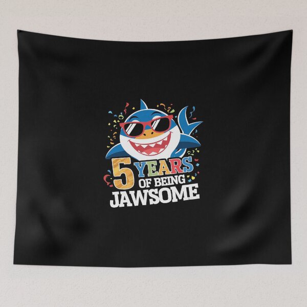 Item preview, Kids 5 Year Old Boys Kids JawSome Shark 5th Birthday 1  designed and sold by SyntaxClaw.