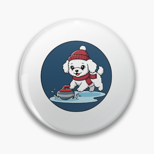 Item preview, Cute Teacup Poodle Curling Puppy - Happy Winter Puppy designed and sold by The Real Life Symphony.