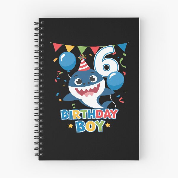 Item preview, Kids 6th Birthday Boy Shark Ocean Theme Party 6 Years Old For Boy  designed and sold by FadeOfThrone.