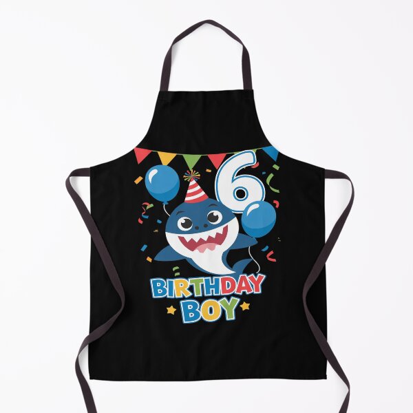 Item preview, Kids 6th Birthday Boy Shark Ocean Theme Party 6 Years Old For Boy designed and sold by FadeOfThrone.