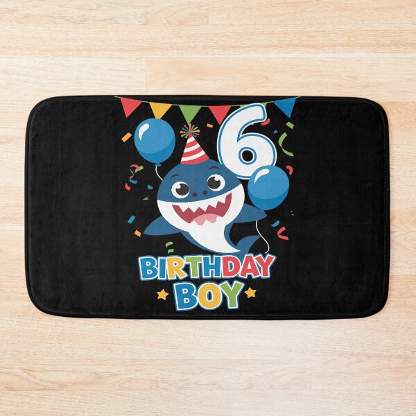 Item preview, Kids 6th Birthday Boy Shark Ocean Theme Party 6 Years Old For Boy  designed and sold by FadeOfThrone.
