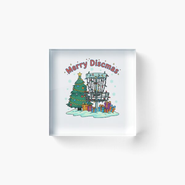Item preview, Merry Discmas Disc Golf Basket Christmas Tree designed and sold by LuminOrb.