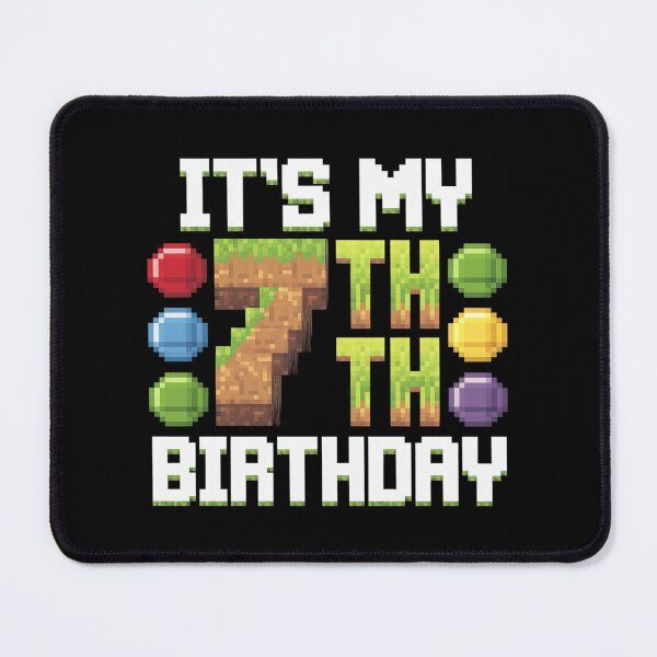 Item preview, Birthday Boy It's My 7th Birthday Video Game Pixel designed and sold by MarryIsMonth.