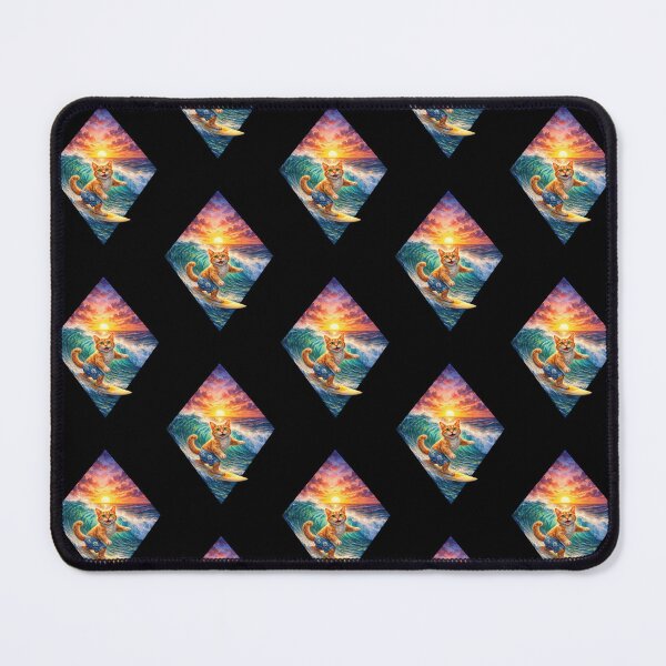 Item preview, Cat Surfing Sunset Art designed and sold by Planetporridge.