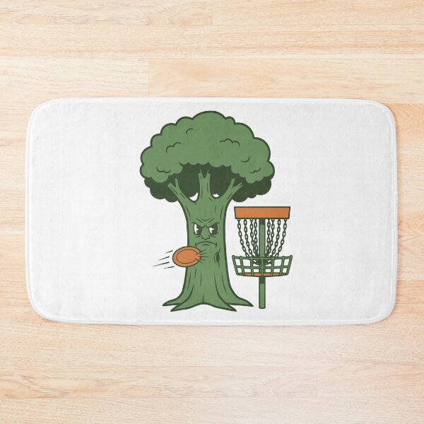 Item preview, Funny Disc Golf Tree Hit Flying Disc Basket Scene designed and sold by LuminOrb.