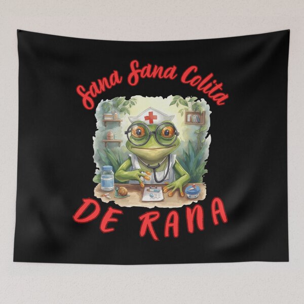 Item preview, Sana Sana Colita De Rana Funny Illustration designed and sold by StaticMood.