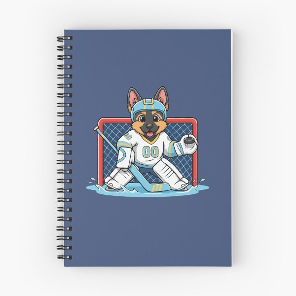 Item preview, Cute German Shepherd Ice Hockey Goalie Puppy - Happy Winter Puppy designed and sold by The Real Life Symphony.