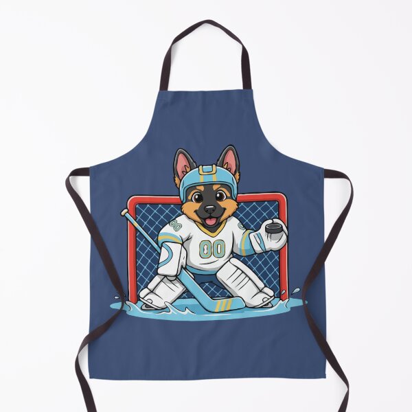 Item preview, Cute German Shepherd Ice Hockey Goalie Puppy - Happy Winter Puppy designed and sold by The Real Life Symphony.