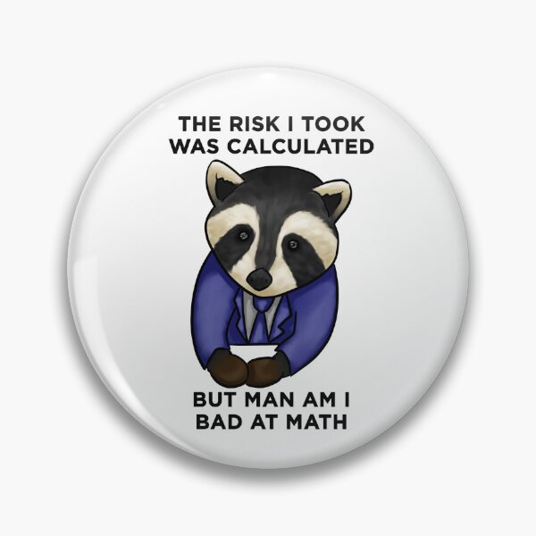 Item preview, bad at math raccoon designed and sold by sayomi.