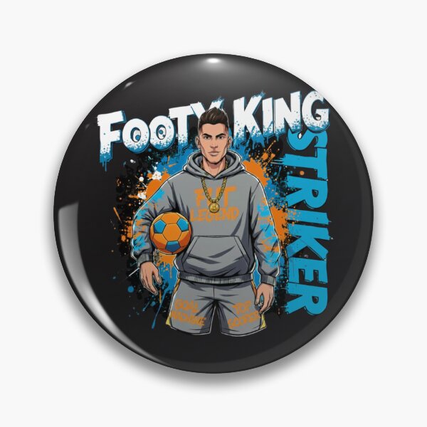 Item preview, The Ultimate Footy King Striker T-Shirt designed and sold by Kikaytv.com.