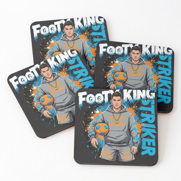 Item preview, The Ultimate Footy King Striker T-Shirt designed and sold by Kikaytv.com.