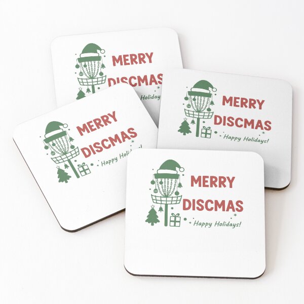 Item preview, Merry Discmas Happy Holidays Disc Golf Basket designed and sold by LuminOrb.