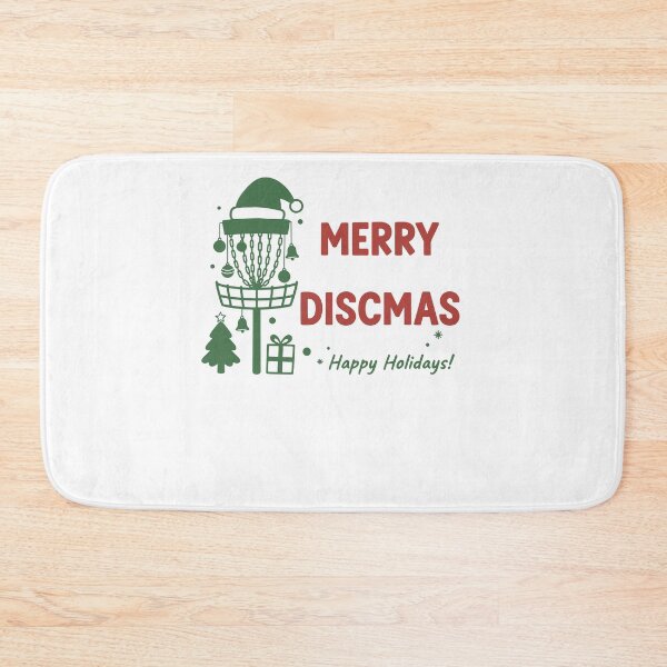 Item preview, Merry Discmas Happy Holidays Disc Golf Basket designed and sold by LuminOrb.