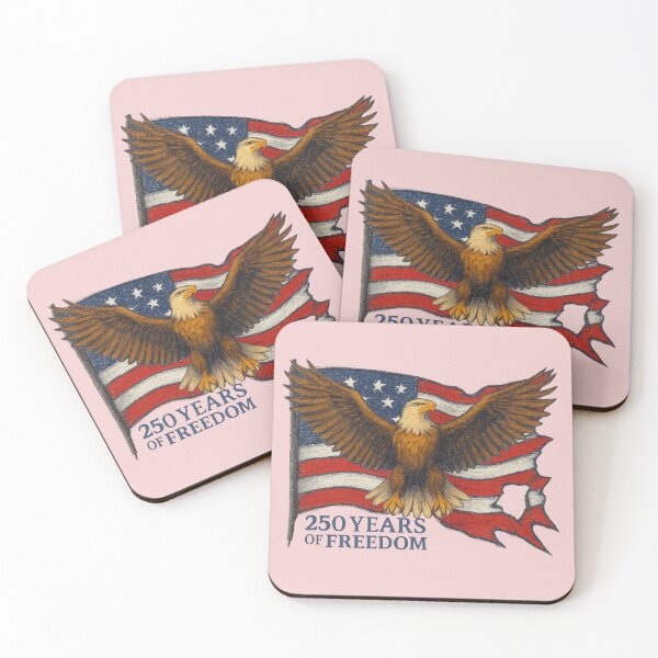 Item preview, Vintage Patriotic Eagle – 250 Years of Freedom designed and sold by BreezifyDesignStudio.