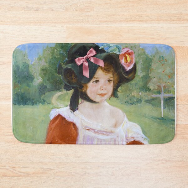 Item preview, Coquette Little Girl - Mary Cassatt Impressionist Art Parody with Pink Bow designed and sold by Open Canvas.