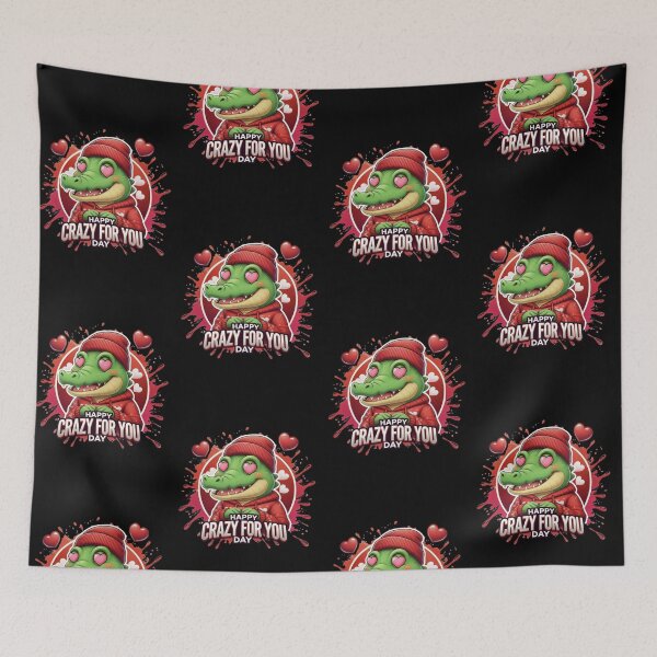 Item preview, Love-Struck Gator Valentine Cartoon Art designed and sold by rjjvstudio26.
