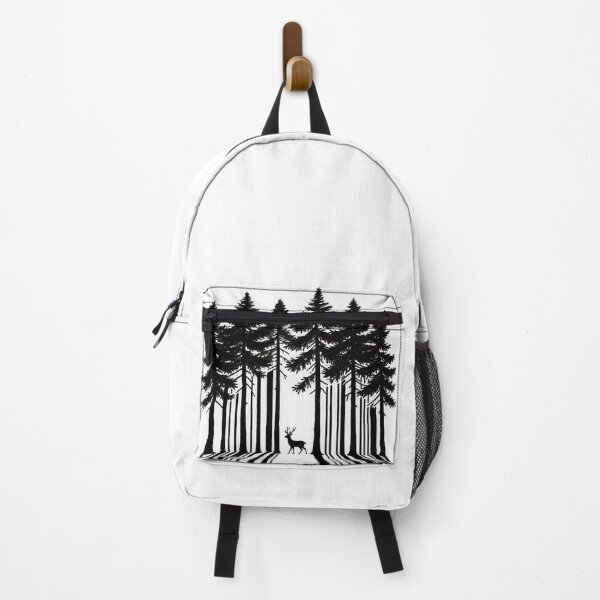 Item preview, Deer Among Tall Pines in Artistic Style designed and sold by Wonderful Designs.