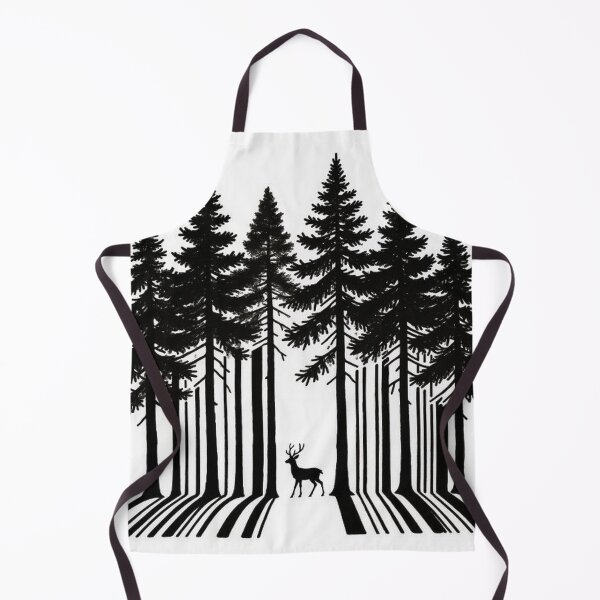 Item preview, Deer Among Tall Pines in Artistic Style designed and sold by Wonderful Designs.