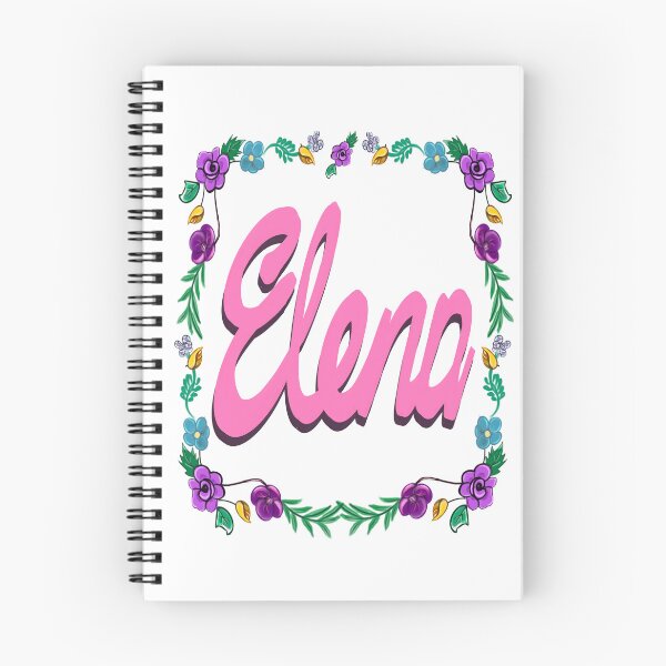 Item preview, Elena  personalised gifts Customised,personalized popular girls first name in pink with floral border designed and sold by Artonmytee.