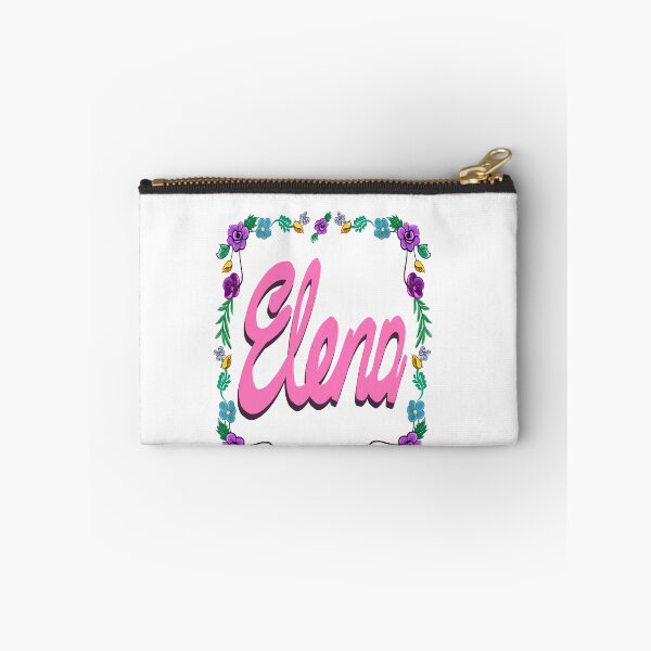 Item preview, Elena  personalised gifts Customised,personalized popular girls first name in pink with floral border designed and sold by Artonmytee.