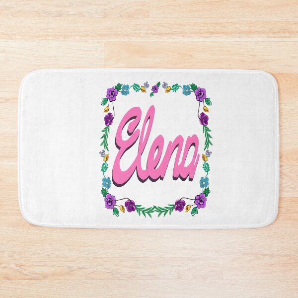 Item preview, Elena  personalised gifts Customised,personalized popular girls first name in pink with floral border designed and sold by Artonmytee.