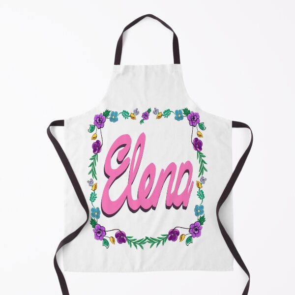 Item preview, Elena  personalised gifts Customised,personalized popular girls first name in pink with floral border designed and sold by Artonmytee.