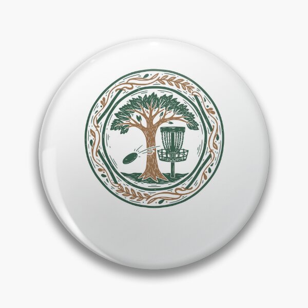 Item preview, Disc Golf Scene Flying Disc Tree Disc Golf Basket designed and sold by LuminOrb.