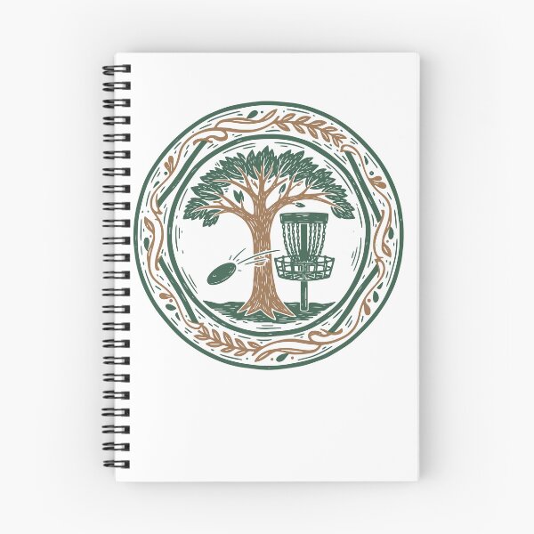 Item preview, Disc Golf Scene Flying Disc Tree Disc Golf Basket designed and sold by LuminOrb.