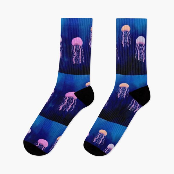 Item preview, Pink Jellyfish Floating in the Deep designed and sold by HydrangeaDelMar.