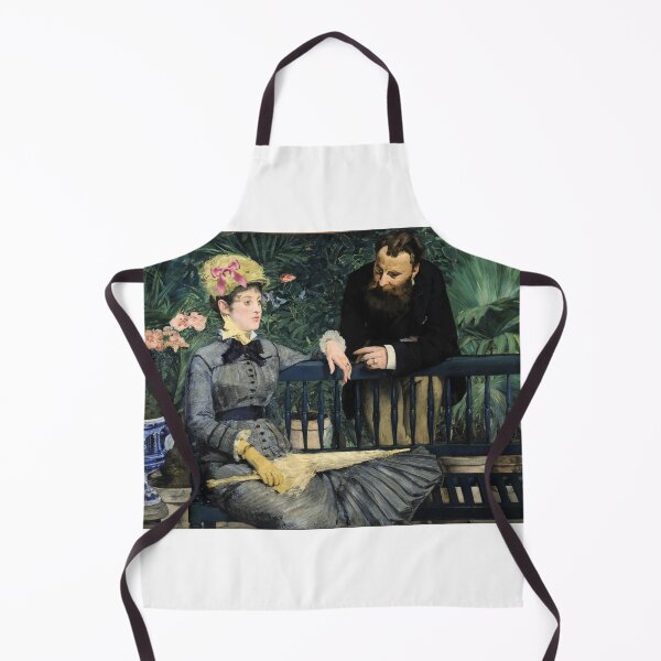 Item preview, Coquette In the Conservatory - Manet Impressionist Art Parody with Pink Bow designed and sold by Open Canvas.