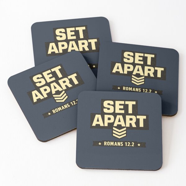 Item preview, Set Apart Christian Shirt for Men | Minimal Faith Apparel | Romans 12:2 designed and sold by HooptownRV.