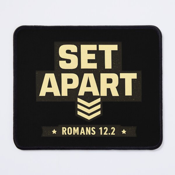 Item preview, Set Apart Christian Shirt for Men | Minimal Faith Apparel | Romans 12:2 designed and sold by HooptownRV.