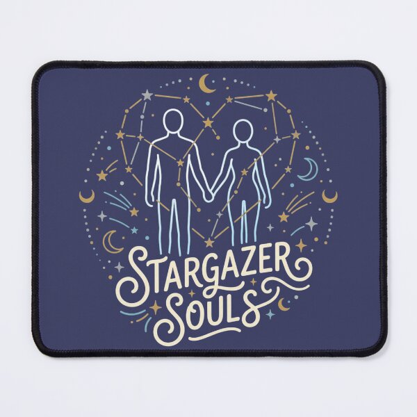 Item preview, Stargazer Souls – Celestial Lovers Constellation Art, Cosmic Romance Illustration designed and sold by HappySproutArt.