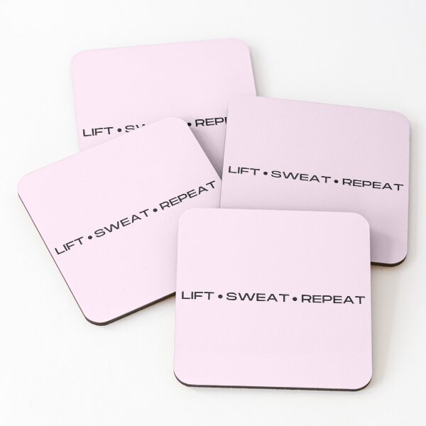 Item preview, Lift Sweat Repeat Weight Lifting Quote designed and sold by FitMyLifestyle.